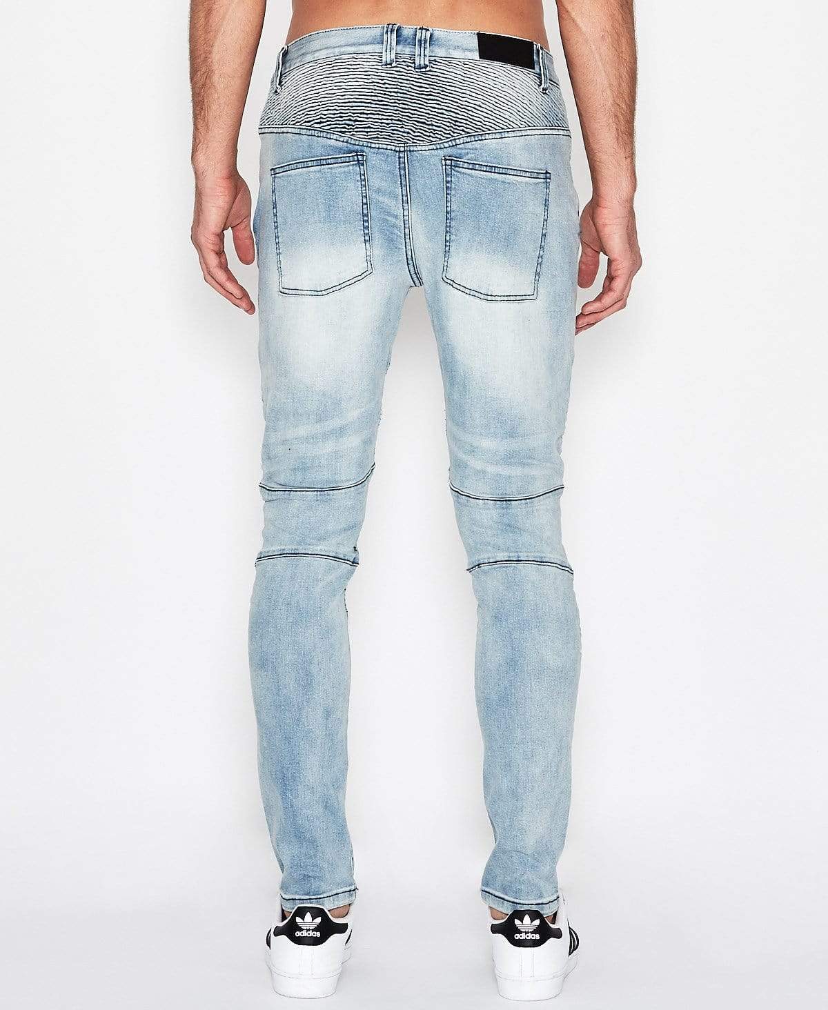 Biker Denim Jeans Neptune Blue – Neverland Store