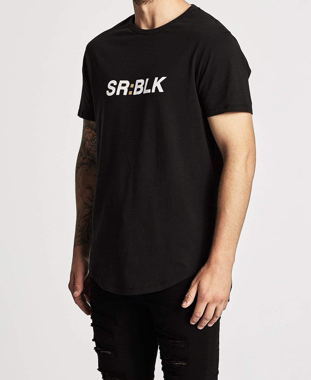 Sushi Radio Bleed Baseball T-Shirt Jet Black