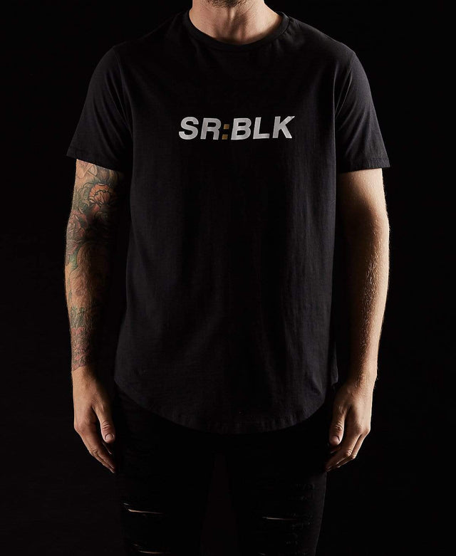 Sushi Radio Bleed Baseball T-Shirt Jet Black