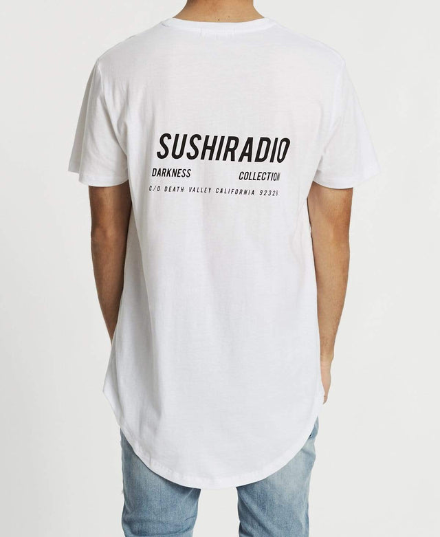 Sushi Radio California Dual Curved T-Shirt White