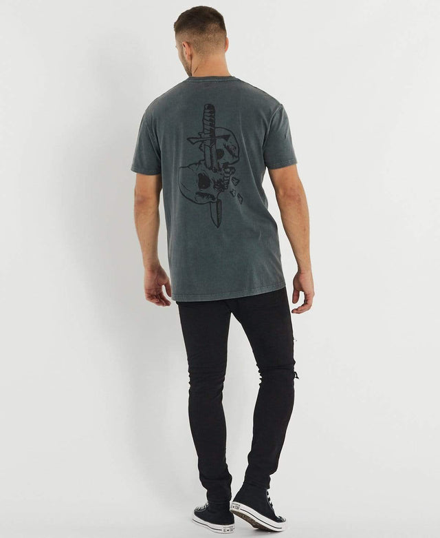 Sushi Radio Crushed Relaxed T-Shirt Mineral Grey