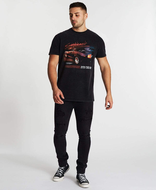 Sushi Radio Deuces Relaxed Tee Mineral Black