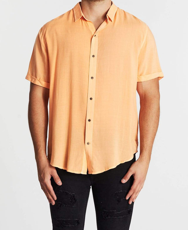 Sushi Radio Drift Standard Short Sleeve Shirt Pigment Peach