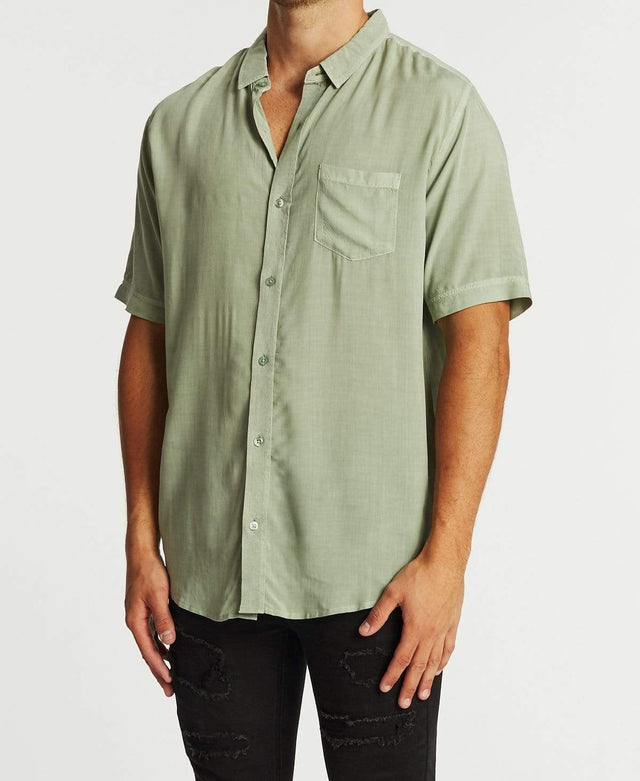 Sushi Radio Drift Standard Short Sleeve Shirt Pigment Sage