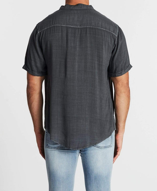 Sushi Radio Drift Standard Short Sleeve Shirt Pigment Steel Grey