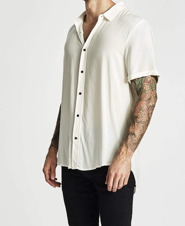Sushi Radio Drift Standard Short Sleeve Shirt White