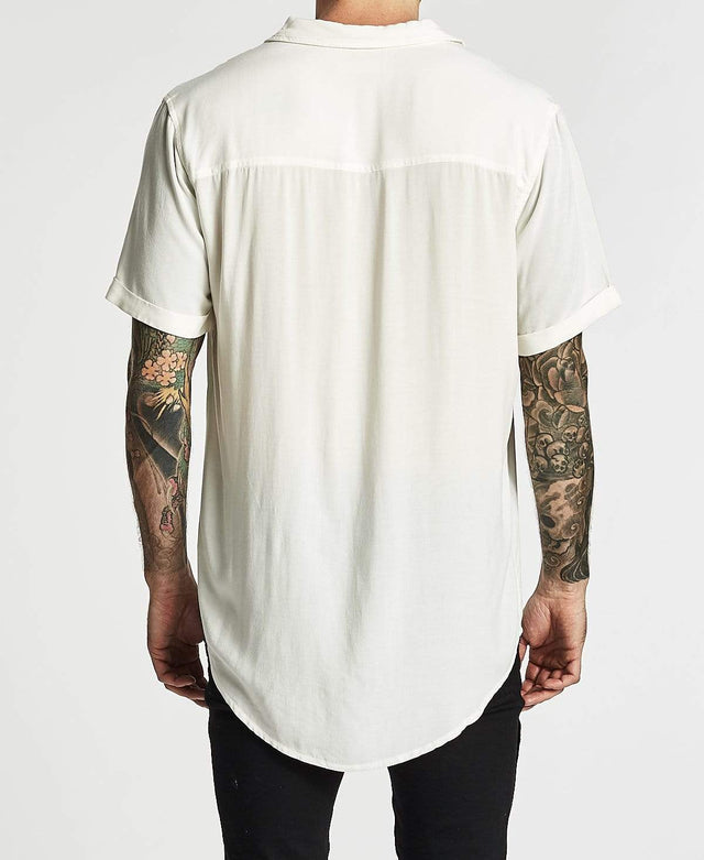 Sushi Radio Drift Standard Short Sleeve Shirt White