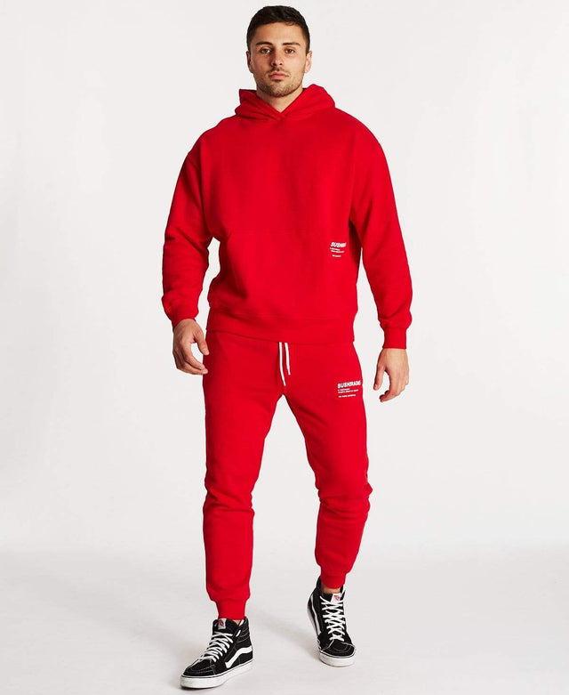 Sushi Radio Freedom Relaxed Hoodie Red