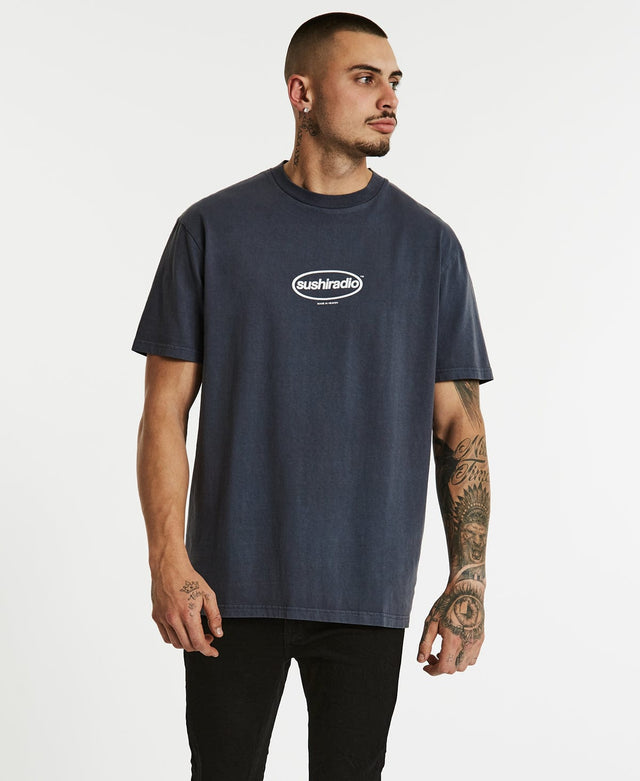 Sushi Radio Freedom Relaxed T-Shirt Pigment Navy