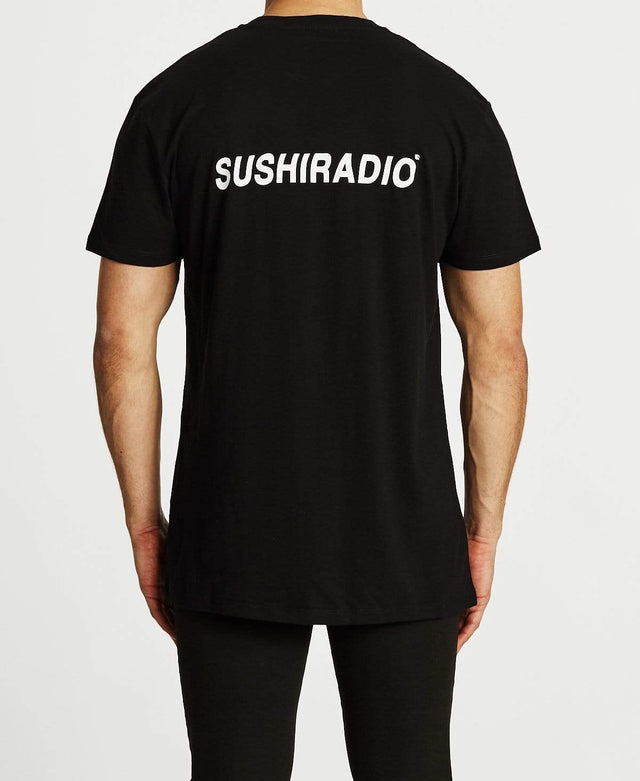 Sushi Radio Horizon Relaxed T-Shirt Jet Black