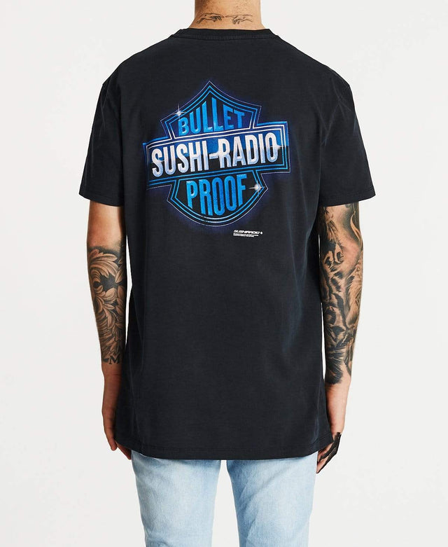 Sushi Radio Hunter Relaxed T-Shirt Pigment Anthracite Black