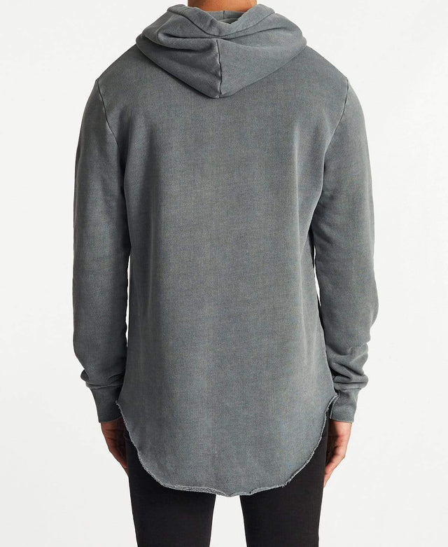 Sushi Radio Life Line Dual Curved Hoodie Pigment Charcoal