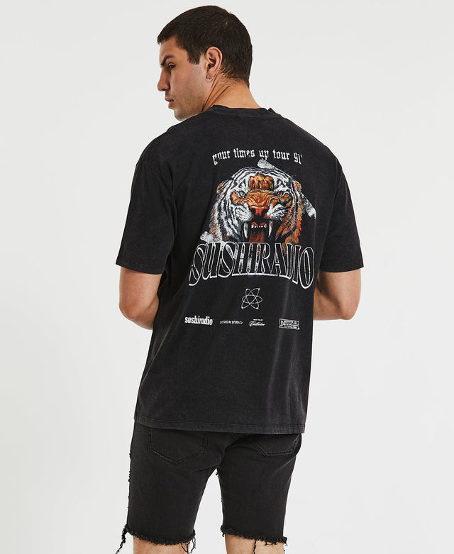 Sushi Radio Memento Box Fit T-Shirt Mineral Black