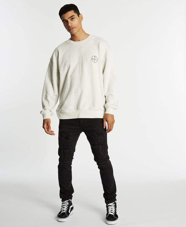 Sushi Radio Moral Compass Relaxed Fit Jumper Snow Marle