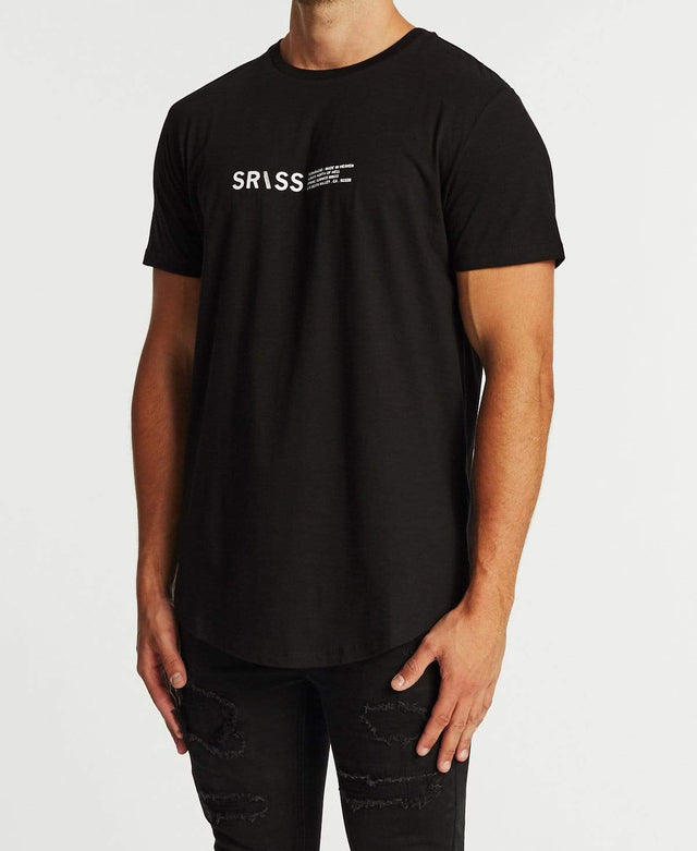 Sushi Radio North Of Hell Dual Curved T-Shirt Jet Black