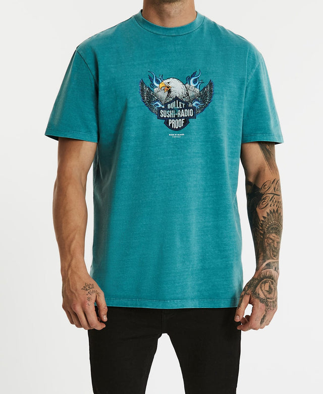 Sushi Radio Ride On Relaxed T-Shirt Pigment Teal