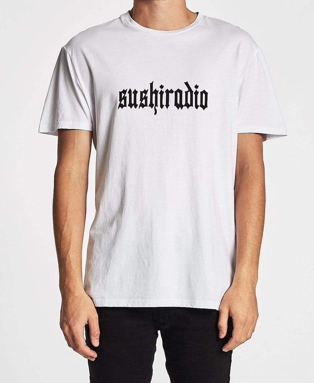 Sushi Radio Rockstar Relaxed Fit T-Shirt White