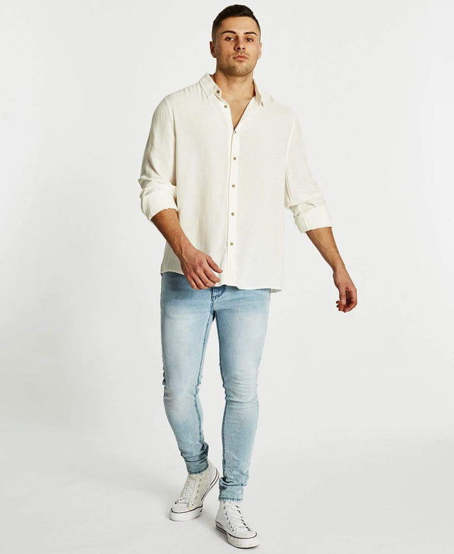 Sushi Radio Rogue Standard Long Sleeve Shirt White