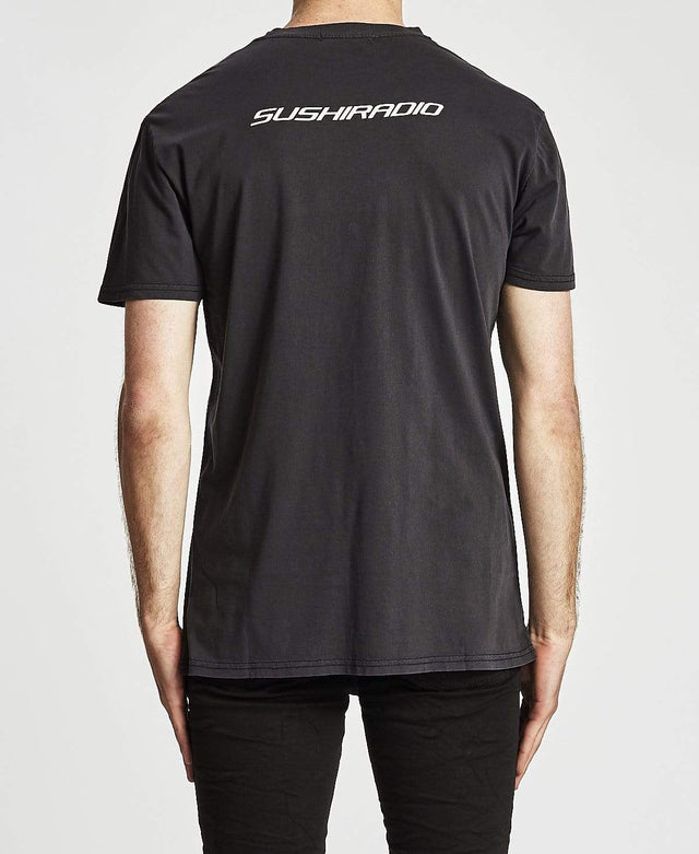 Sushi Radio Sleeper Relaxed Fit T-Shirt Metal Black