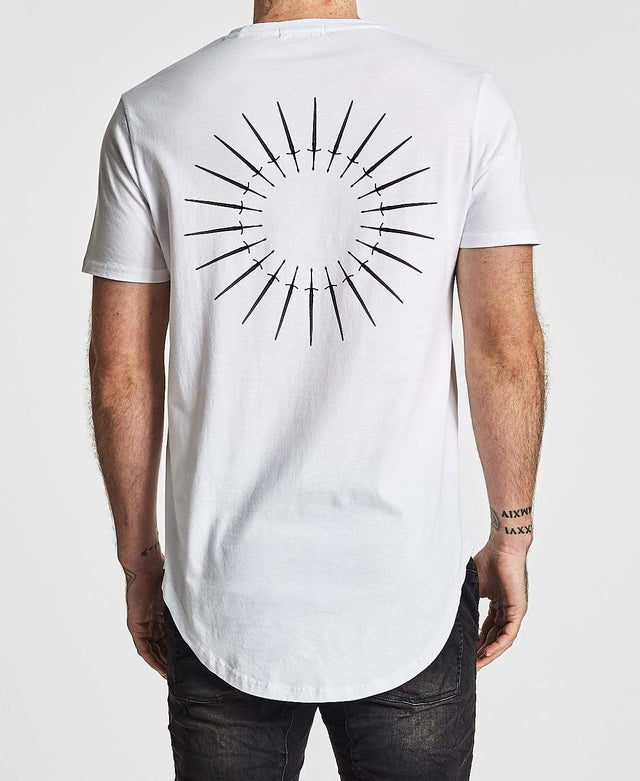 Sushi Radio Sun Baseball T-Shirt White