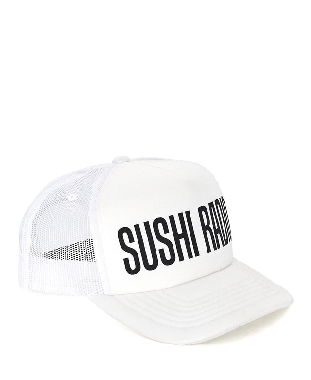 Sushi Radio Sushi Radio Logo Trucker Cap White