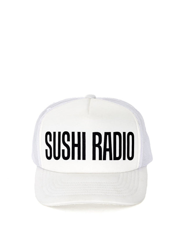 Sushi Radio Sushi Radio Logo Trucker Cap White
