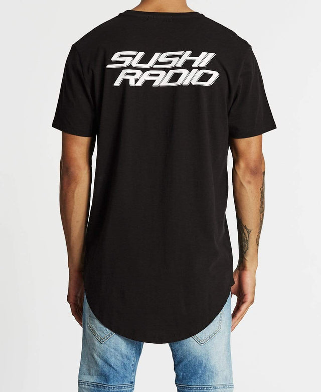 Sushi Radio Ultra Dual Scoop T-Shirt Jet Black