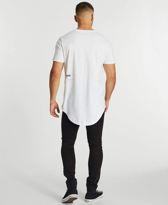 Sushi Radio Valleys Dual Curved T-Shirt White