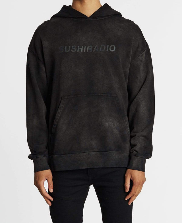 Sushi Radio Yesterday Is Gone Relaxed Fit Hoodie Metal Black