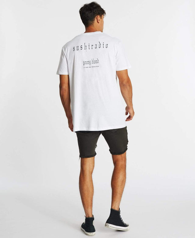 Sushi Radio Young Blood Relaxed T-Shirt White