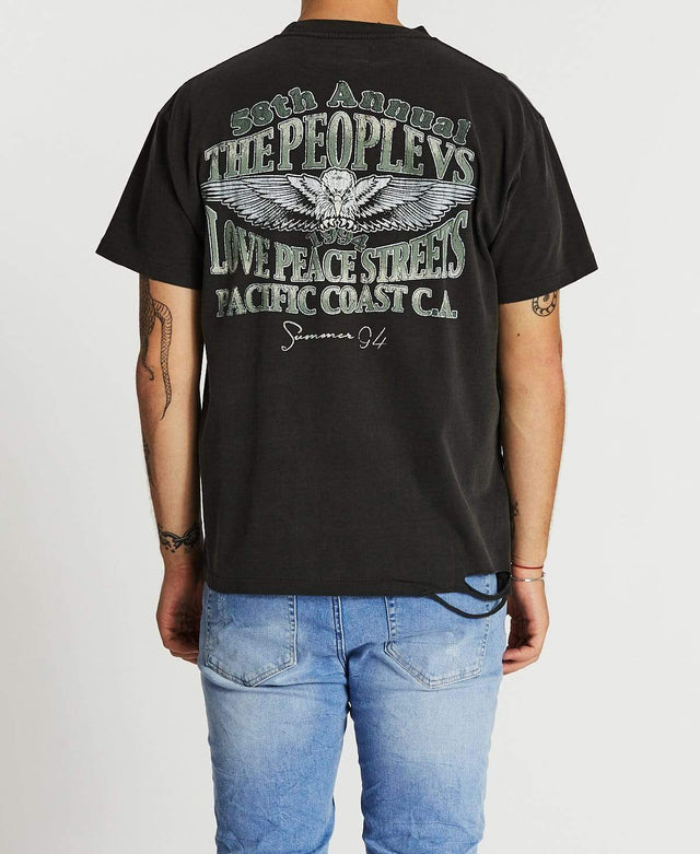 The People Vs Eagle Hills Vintage T-Shirt Vintage Black