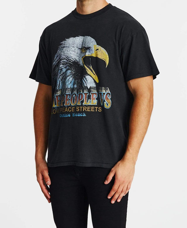 The People Vs Eagle Week Vintage T-Shirt Ultra Black