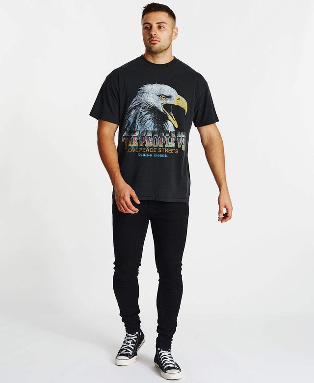 The People Vs Eagle Week Vintage T-Shirt Ultra Black