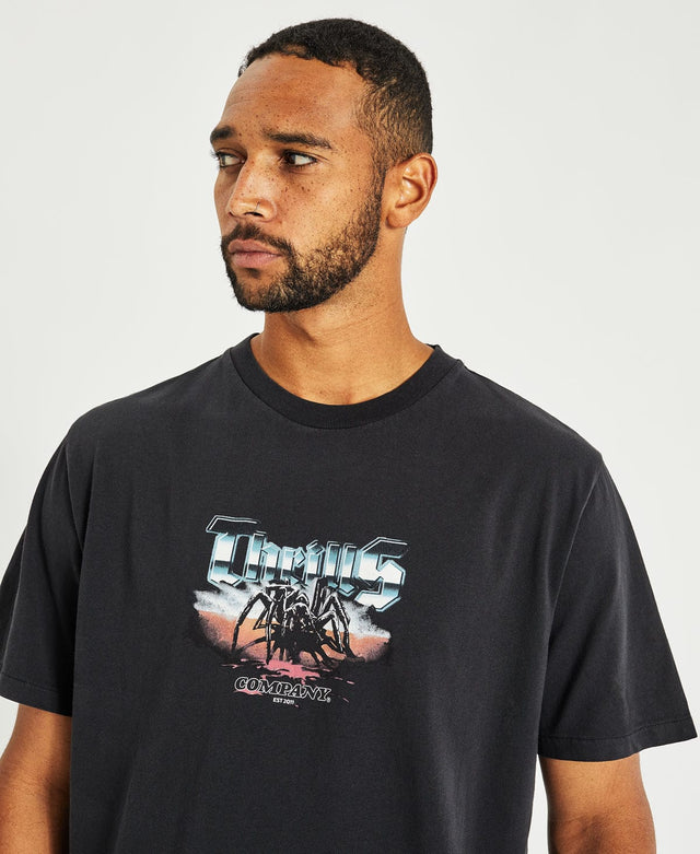 Thrills Kingdom Merch Fit T-Shirt Washed Black