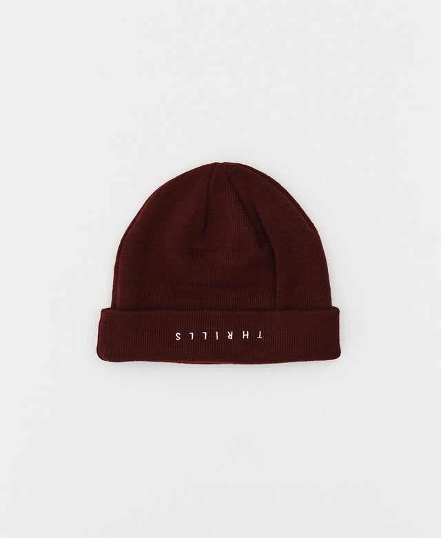 Thrills Minimal Thrills Beanie Blood Red