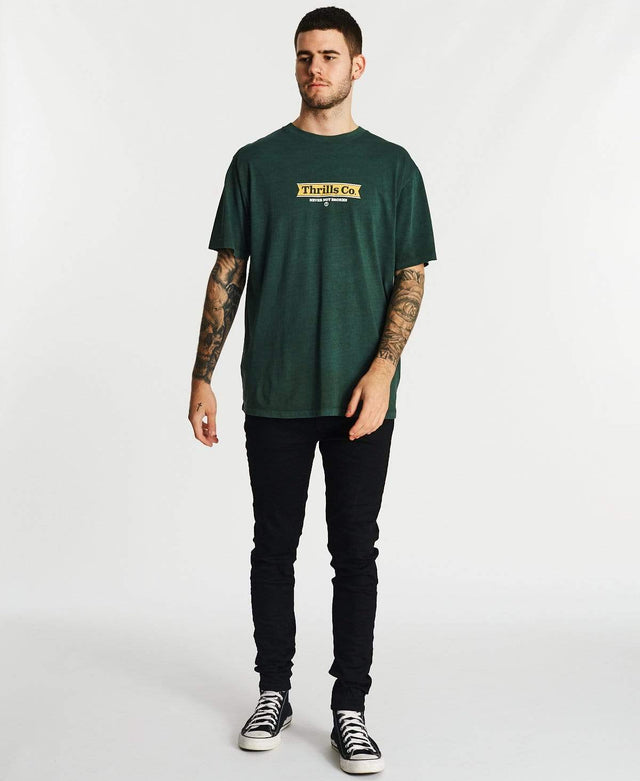 Thrills Pennant Merch Fit T-Shirt Sycamore