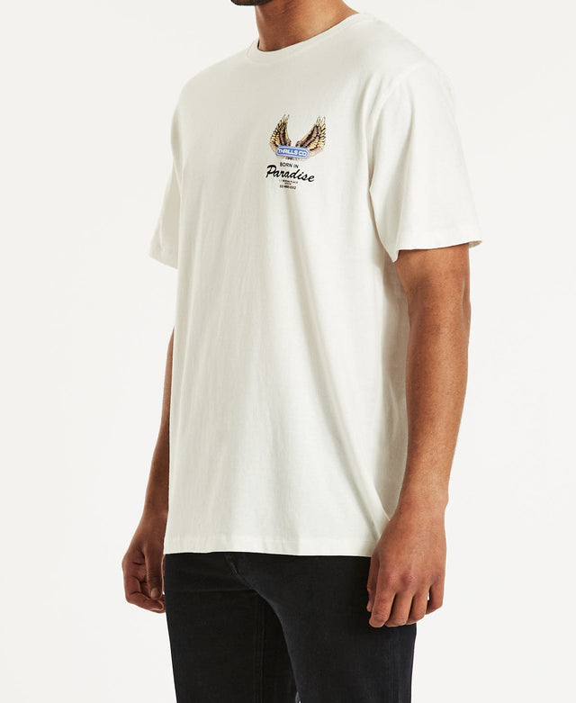 Thrills Wings Of Paradise Merch Fit T-Shirt Dirty White