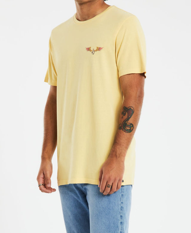 Volcom Archer T-Shirt Straw Yellow