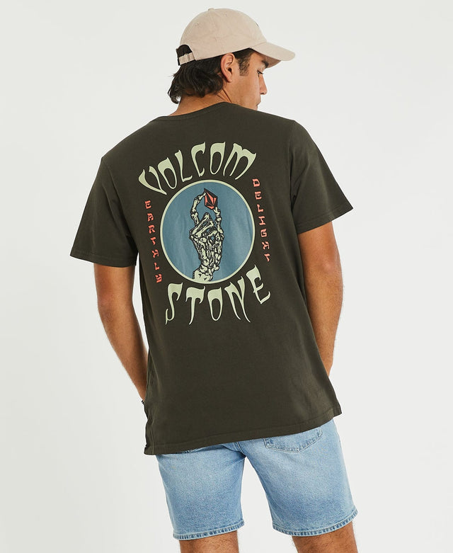 Volcom Stoned2dabone T-Shirt Storm Cloud Grey