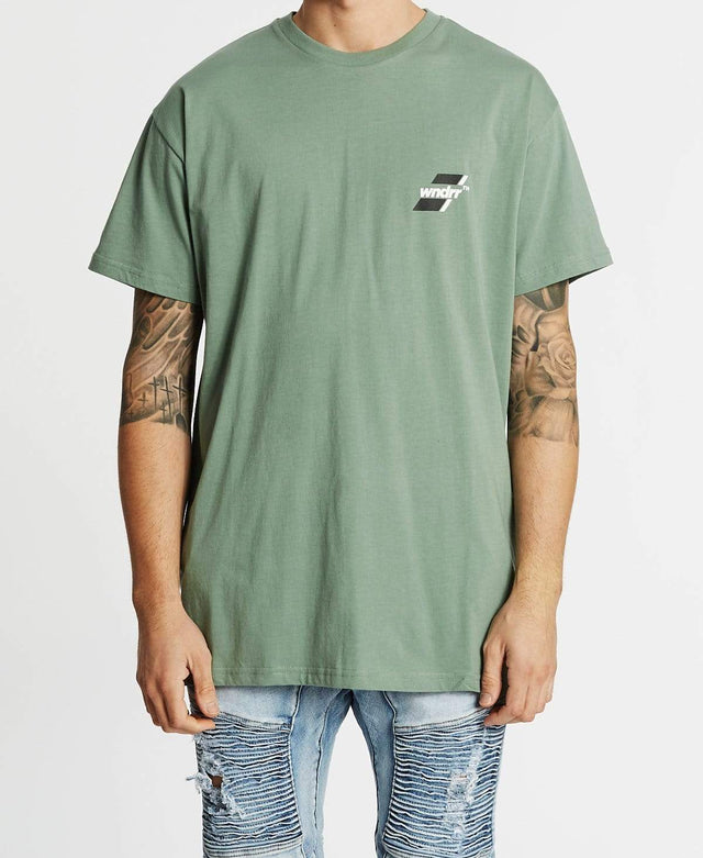 WNDRR Across Custom Fit T-Shirt Olive