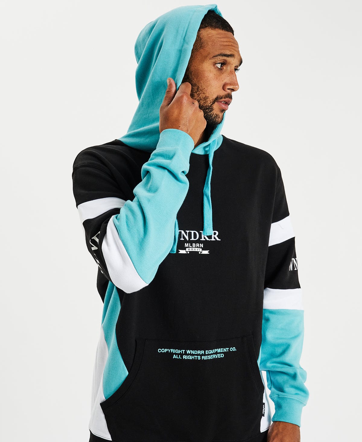 Teal and 2025 black hoodie