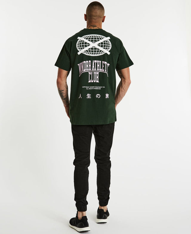 WNDRR Benchmark Custom Fit T-Shirt Forest Green
