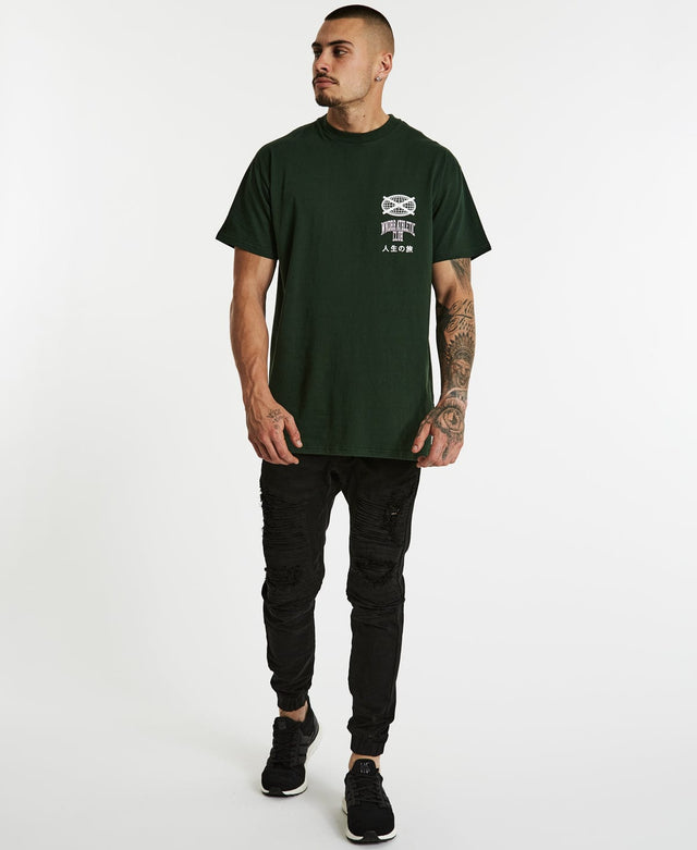 WNDRR Benchmark Custom Fit T-Shirt Forest Green