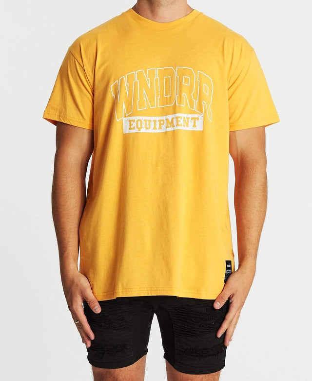 WNDRR Bleacher Custom Fit T-Shirt Yellow