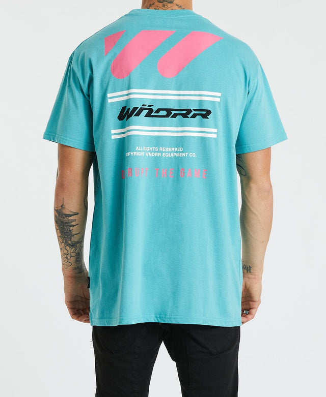 WNDRR Drop Centre Custom Fit T-Shirt Teal