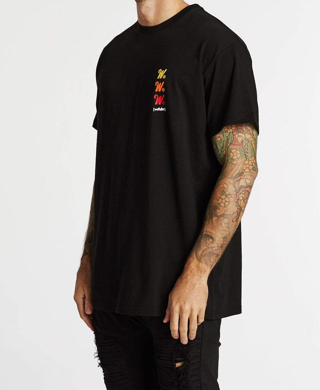 WNDRR Flash Custom Fit T-Shirt Black