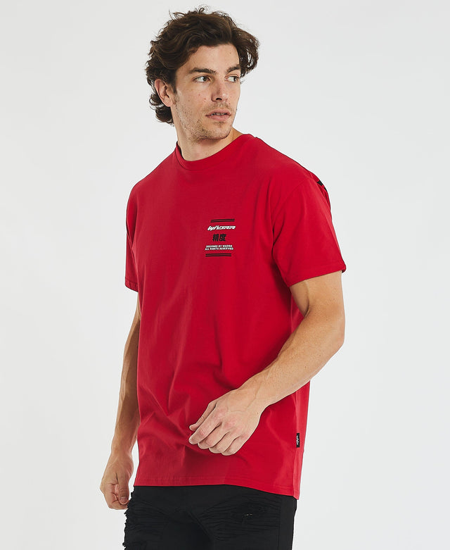WNDRR Fortress Custom Fit T-Shirt Red