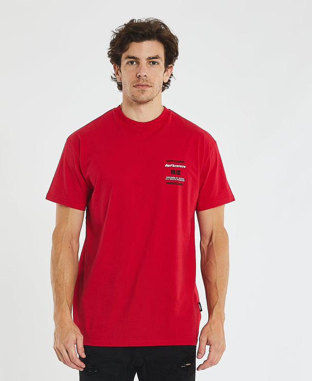 WNDRR Fortress Custom Fit T-Shirt Red