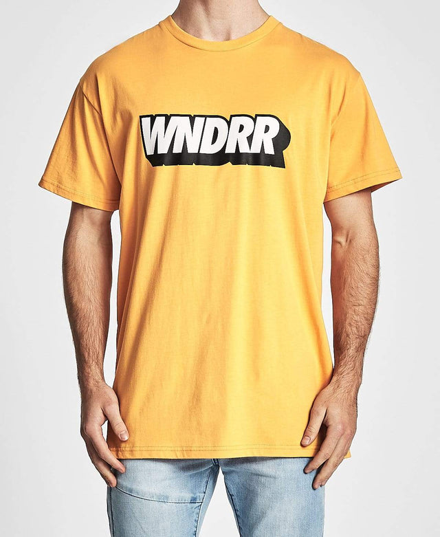 WNDRR Handle Custom Fit T-Shirt Yellow
