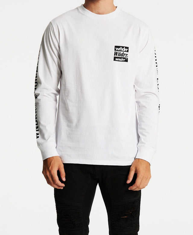 WNDRR Icons Long Sleeve T-Shirt White